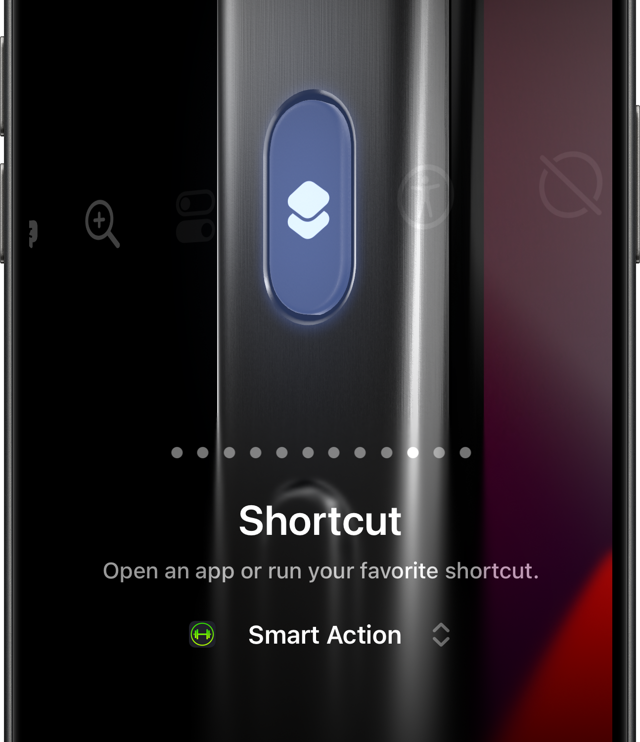 Action Button with Smart Action for SmartGym on iPhone 15 Pro