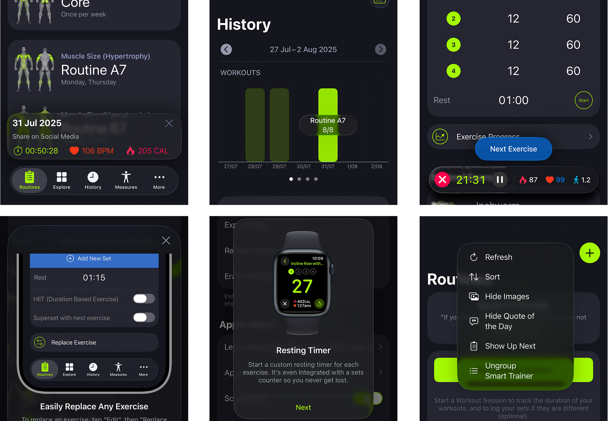 SmartGym 7.7: Liquid Glass redesign
