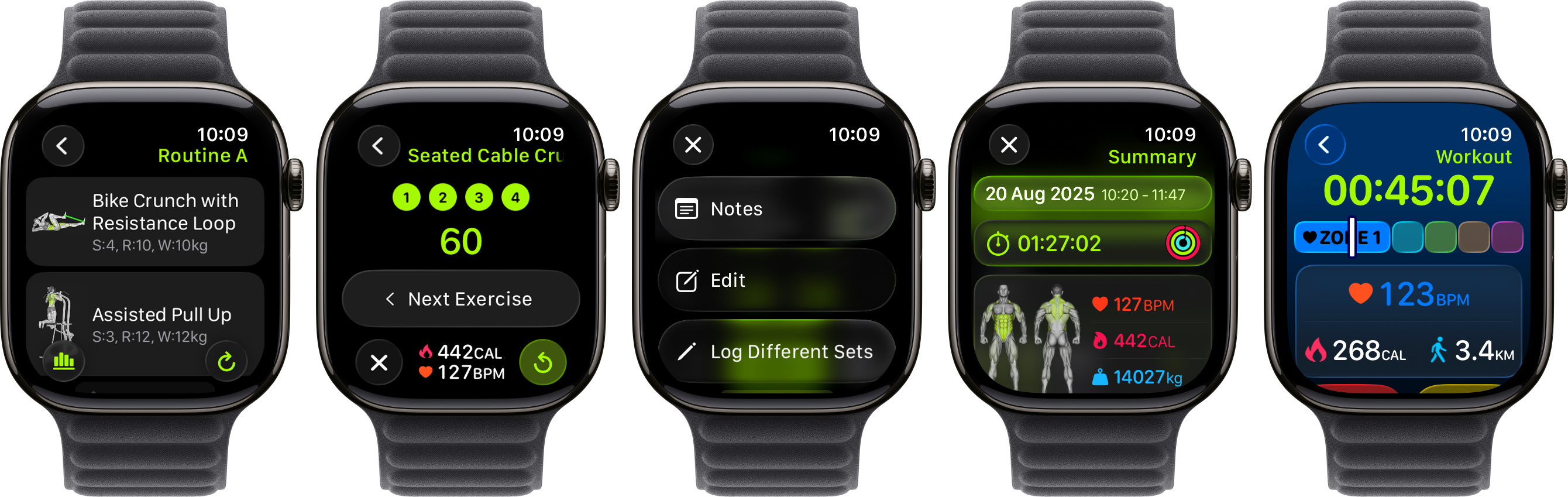 Liquid Glass design on Apple Watch in SmartGym